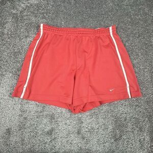 Vintage Nike Running Shorts Womens Large (30x3.5) Salmon Pink Activewear Sports